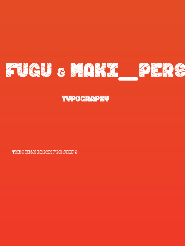 Fugu & Maki_PersonalUseOnly Poster