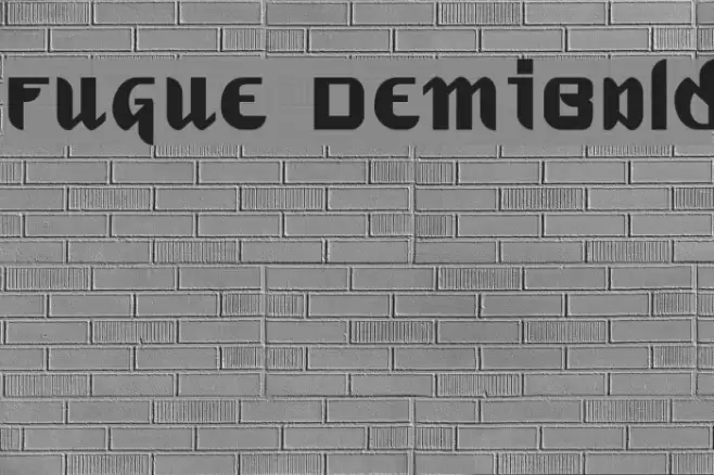 Fugue DemiBold Schriftart examples