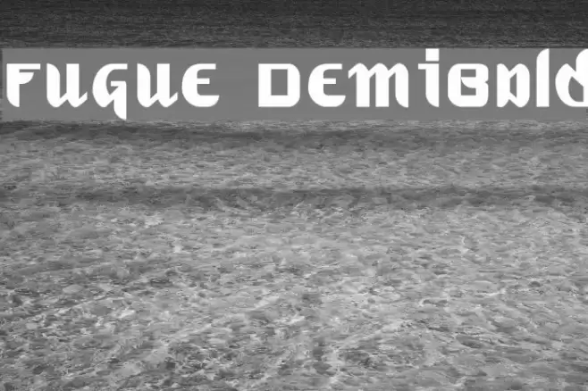 Fugue DemiBold Schriftart examples