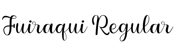 Fuiraqui Regular  フリーフォントのダウンロード