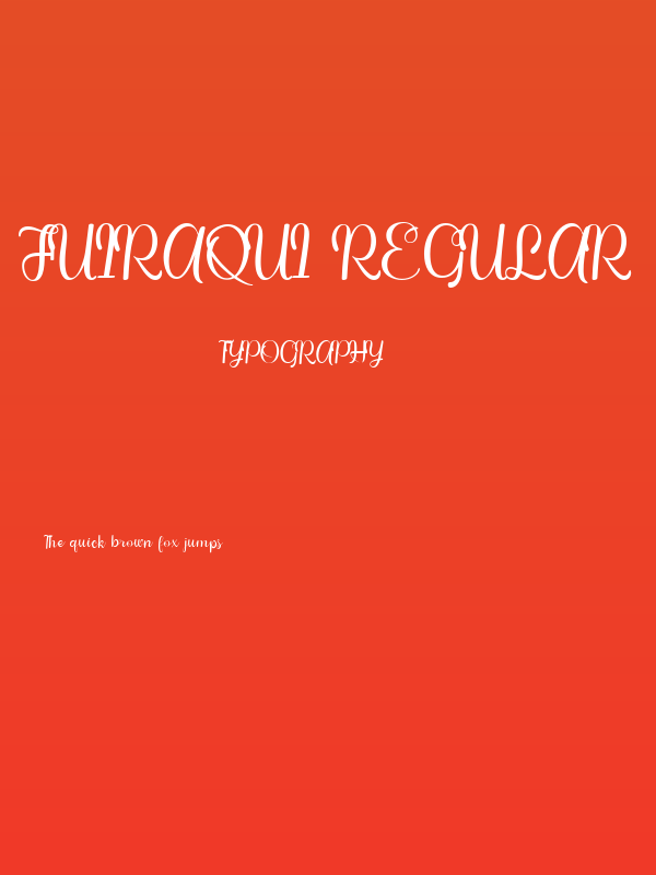 Fuiraqui Regular Poster