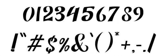 Fuister Font OTHER CHARS