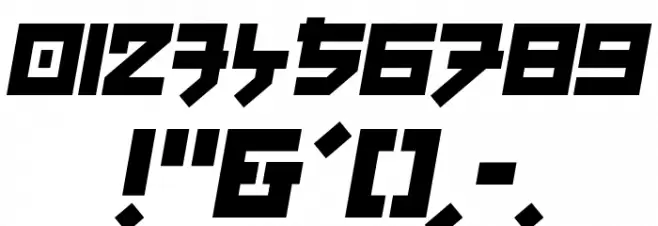 Fuji Quake Zone Font OTHER CHARS