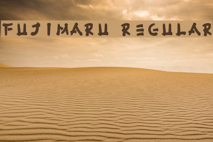 Fujimaru Regular Font examples