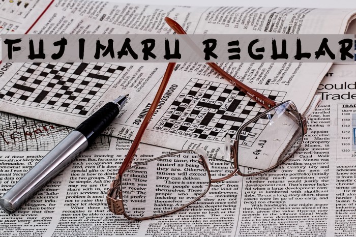 Fujimaru Regular Font examples