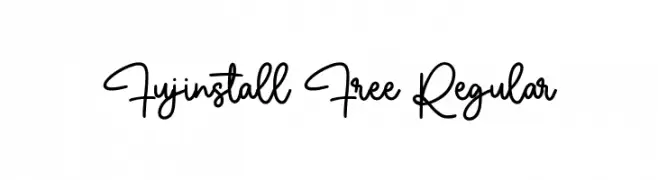 Fujinstall Free Regular  Fuentes Gratis Descargar