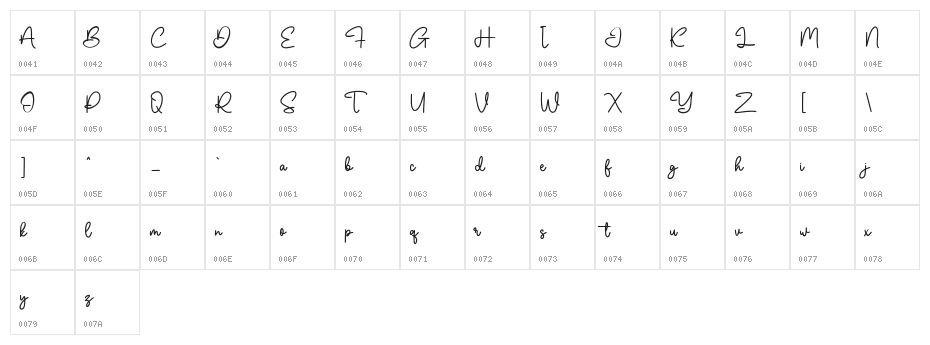 Fujinstall Free Regular Character Map