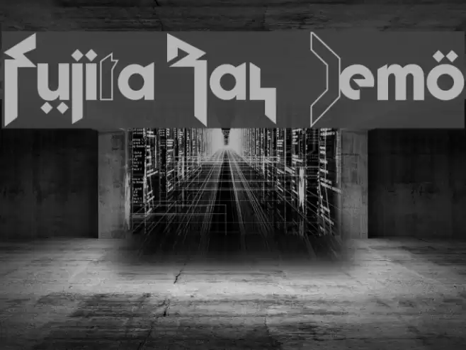 Fujita Ray [Demo] Font examples
