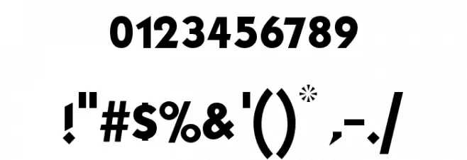 Fujita Ray Font OTHER CHARS