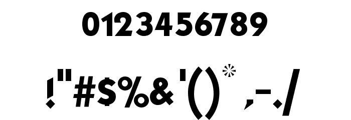Fujita Ray Font OTHER CHARS