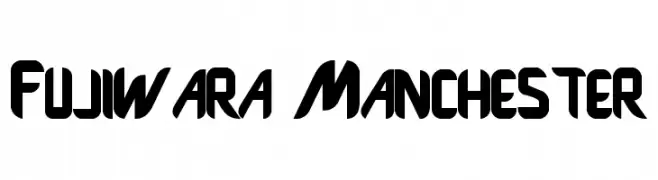 Fujiwara Manchester  Frei Schriftart Herunterladen