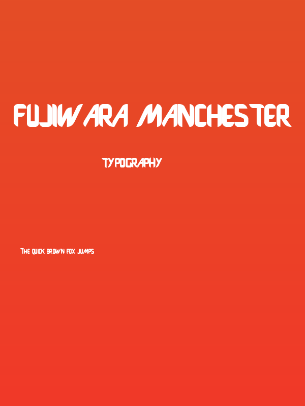 Fujiwara Manchester Poster