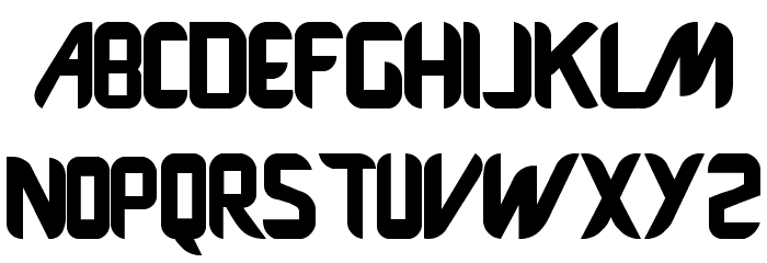 Fujiwara Manchester Font LOWERCASE