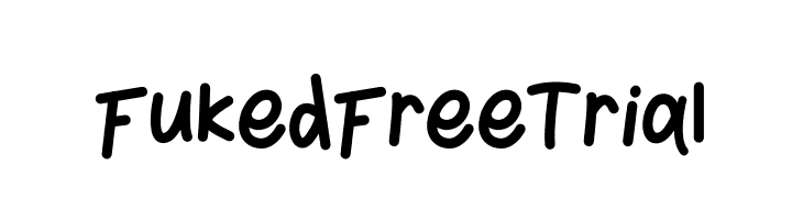 Fuked Free Trial  フリーフォントのダウンロード