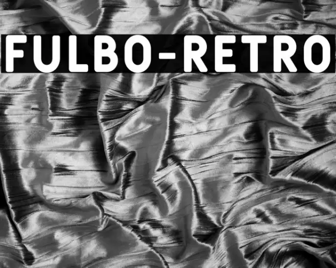 Fulbo-Retro Polices examples