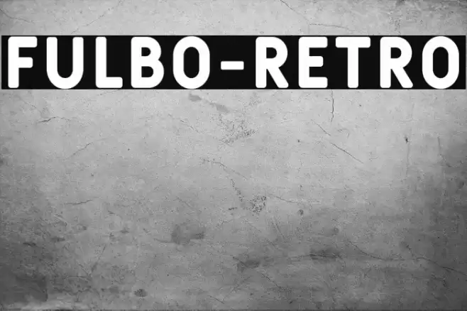 Fulbo-Retro Polices examples