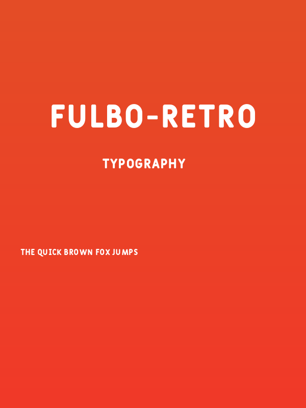 Fulbo-Retro Poster