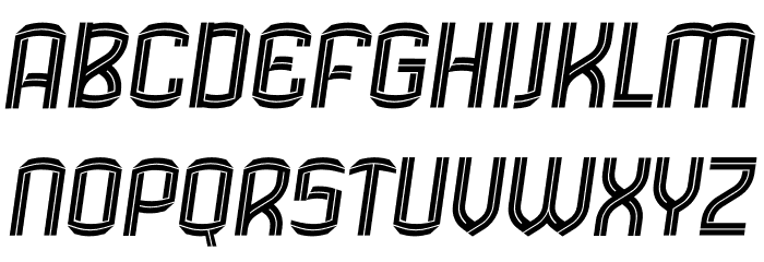 Fulham Italic 字体 大写