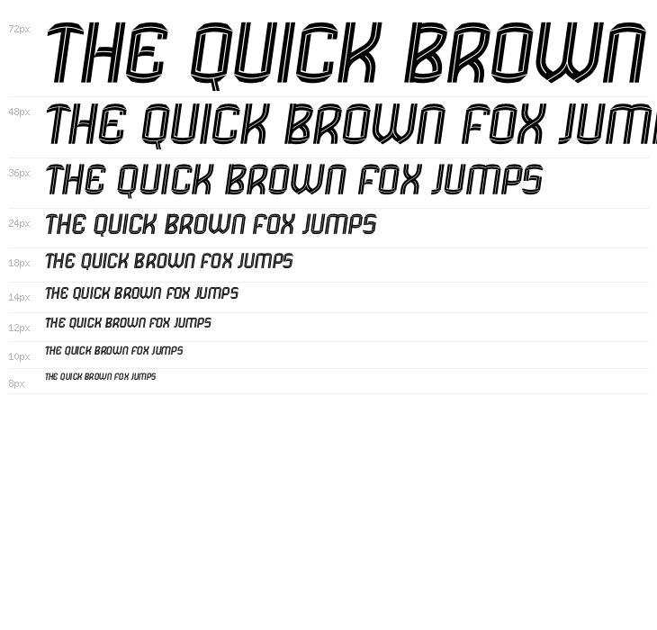 Fulham Italic Waterfall