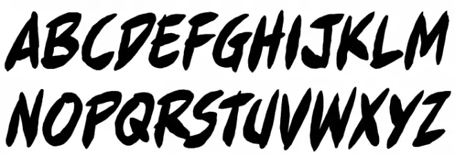 Full Bleed BB Italic 字体 大写