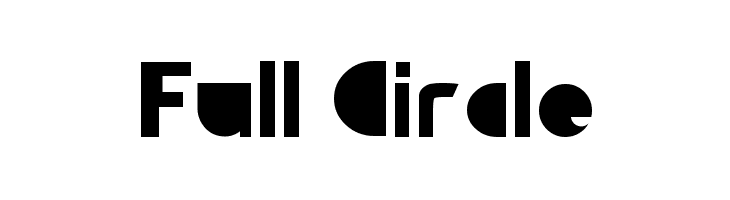 Full Circle Font