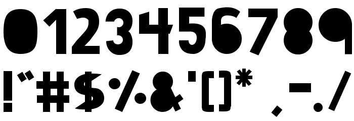 Full Circle Font OTHER CHARS