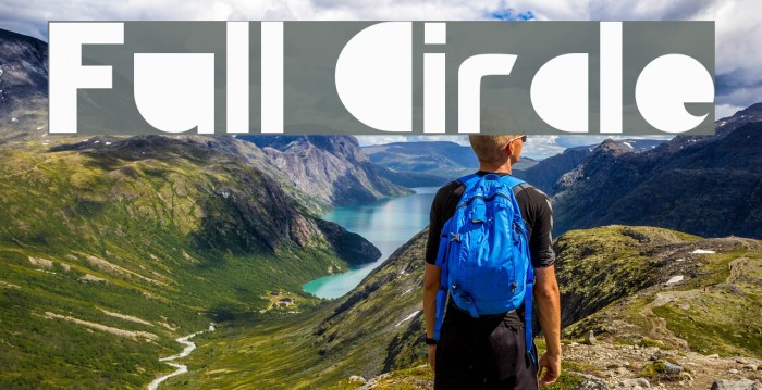 Full Circle Font examples