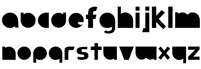 Full Circle Font LOWERCASE