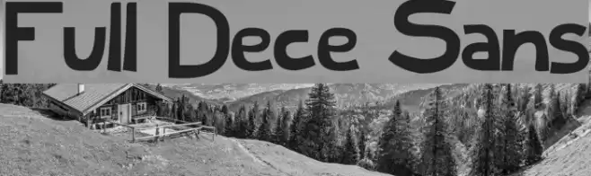 Full Dece Sans Font examples
