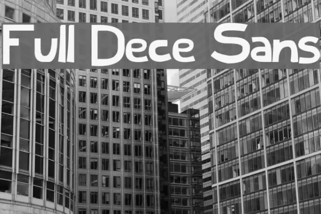 Full Dece Sans Font examples