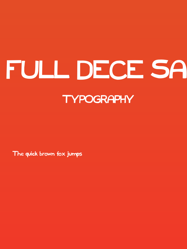 Full Dece Sans Poster