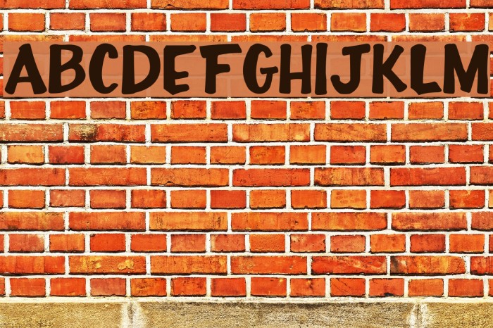 Full-House20 Font examples