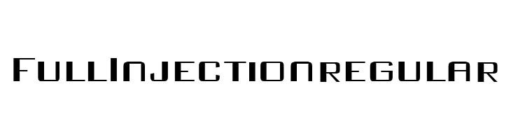 Full Injection regular  免费字体下载