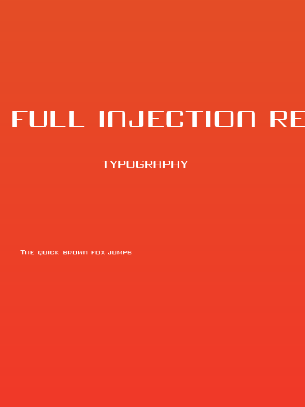 Full Injection regular Poster