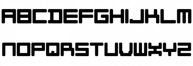 Full Liner Regular Schriftart Groß