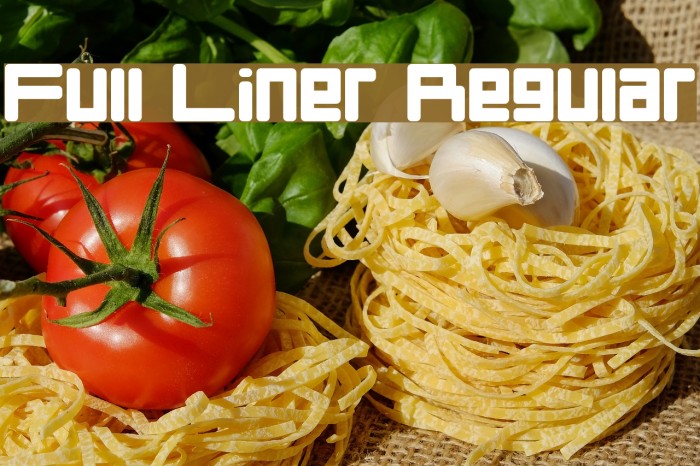 Full Liner Regular Example 1