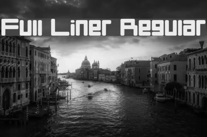 Full Liner Regular Font examples