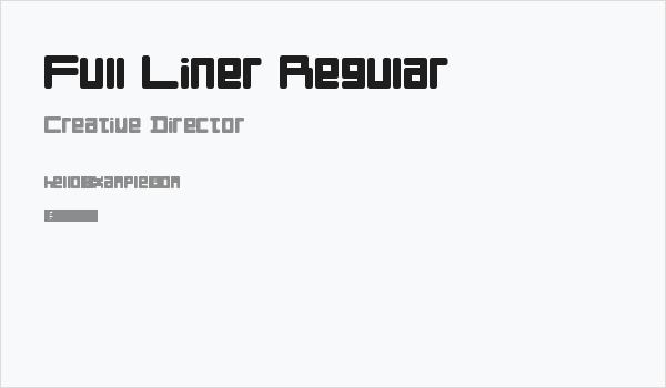 Full Liner Regular Business Card