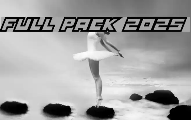 Full Pack 2025 Font examples