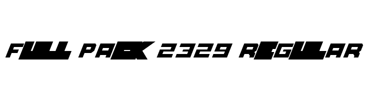 Full Pack 2329 Regular  Frei Schriftart Herunterladen