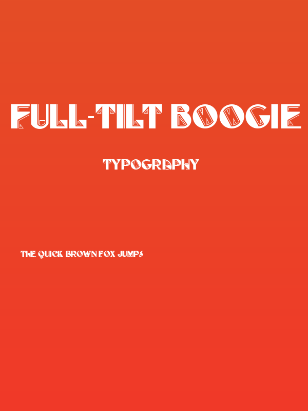 Full-Tilt Boogie NF Poster