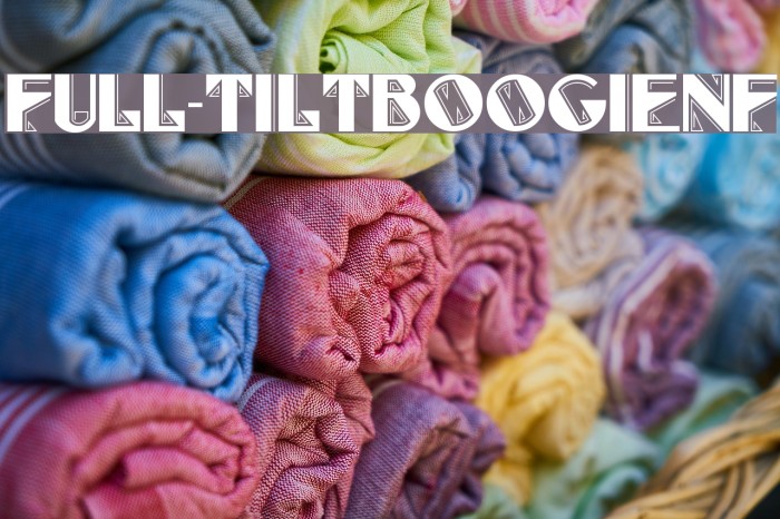 Full-TiltBoogieNF Font examples