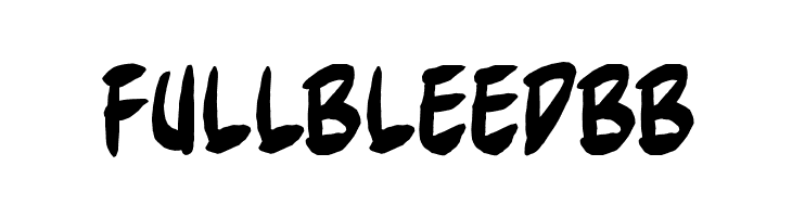 FullBleedBB  Free Fonts Download
