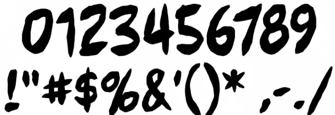 FullBleedBB Font OTHER CHARS