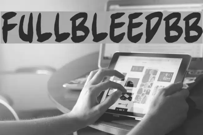 FullBleedBB Font examples