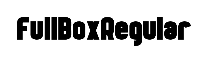 FullBox Regular  font caratteri gratis