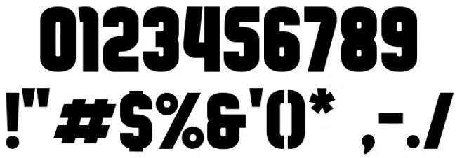 FullBox Regular Font OTHER CHARS