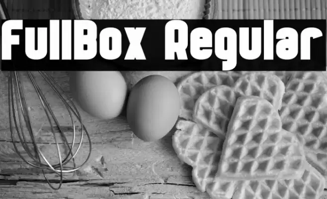 FullBox Regular Font examples