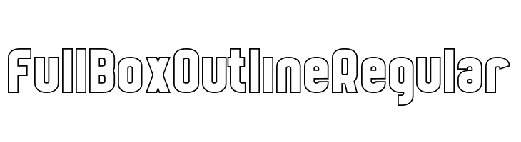 FullBoxOutline Regular  les polices de caractères gratuit tlcharger