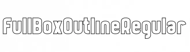 FullBoxOutline Regular  baixar fontes gratis
